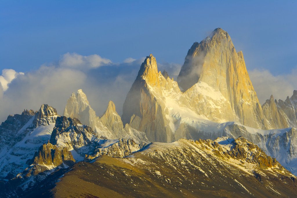 Detail of Rugged Mountain Peaks by Corbis