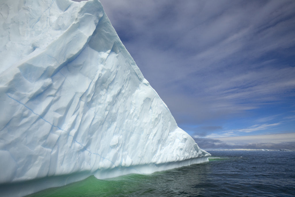 Detail of Massive Iceberg Floating in Sea by Anonymous