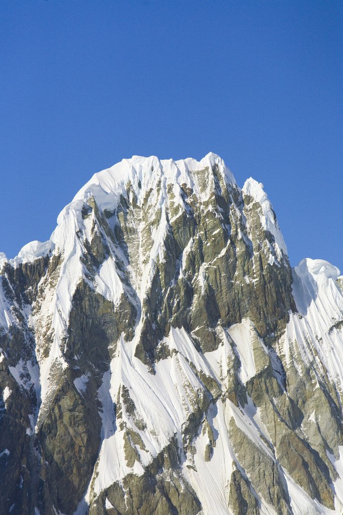 Detail of Snow Cornices on Mountain by Anonymous