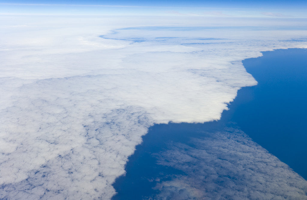 Detail of Aerial View of Clouds above Pacific Ocean near Chile by Corbis