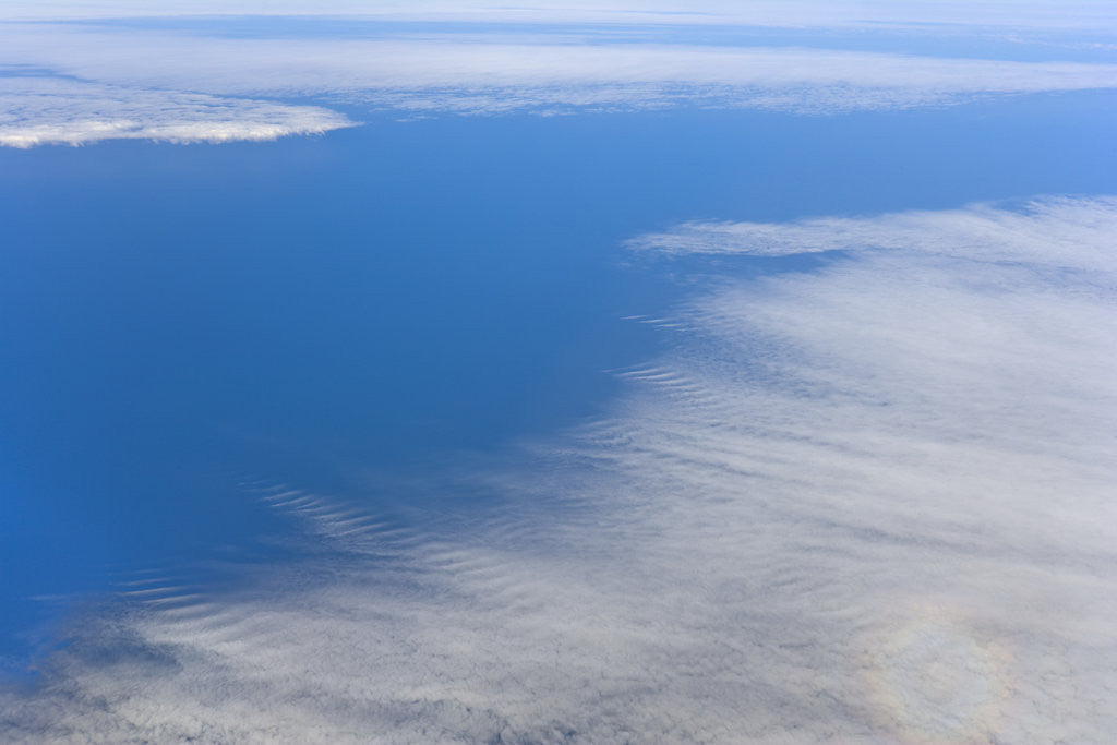 Detail of Aerial View of Clouds and Ocean near Chile by Anonymous