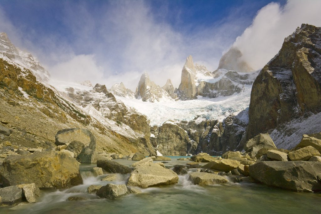 Detail of Mountain Stream Rapids in Los Glaciares National Park by Anonymous