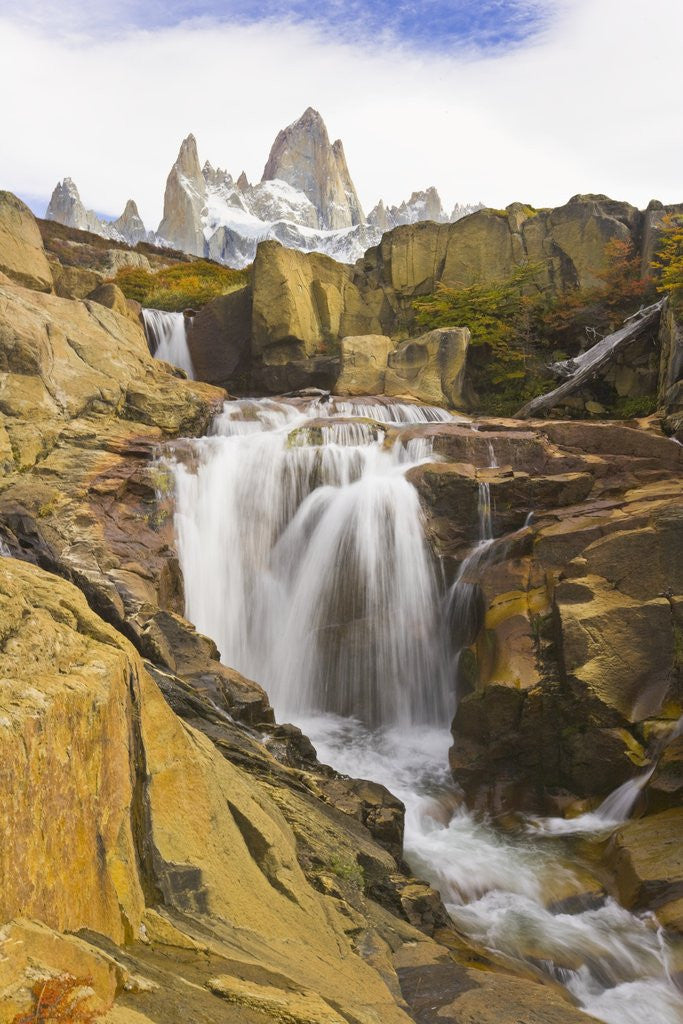 Detail of Waterfalls Cascading over Rocks near Fitzroy Range by Anonymous