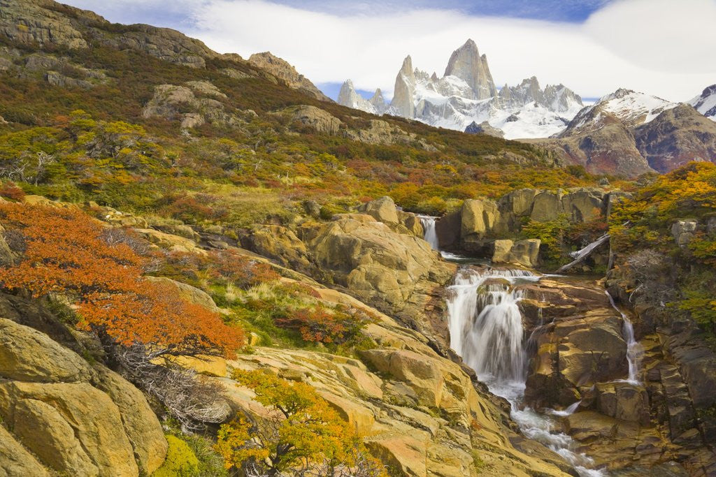 Detail of Waterfalls Cascading over Rocks near Fitzroy Range by Anonymous