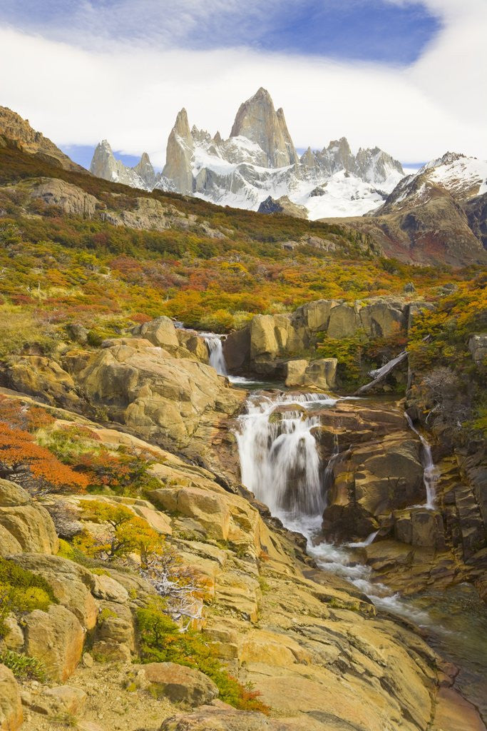 Detail of Waterfalls Cascading over Rocks near Fitzroy Range by Anonymous