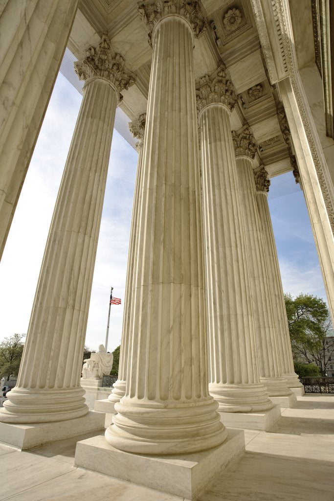 Detail of Columns of United States Supreme Court by Anonymous