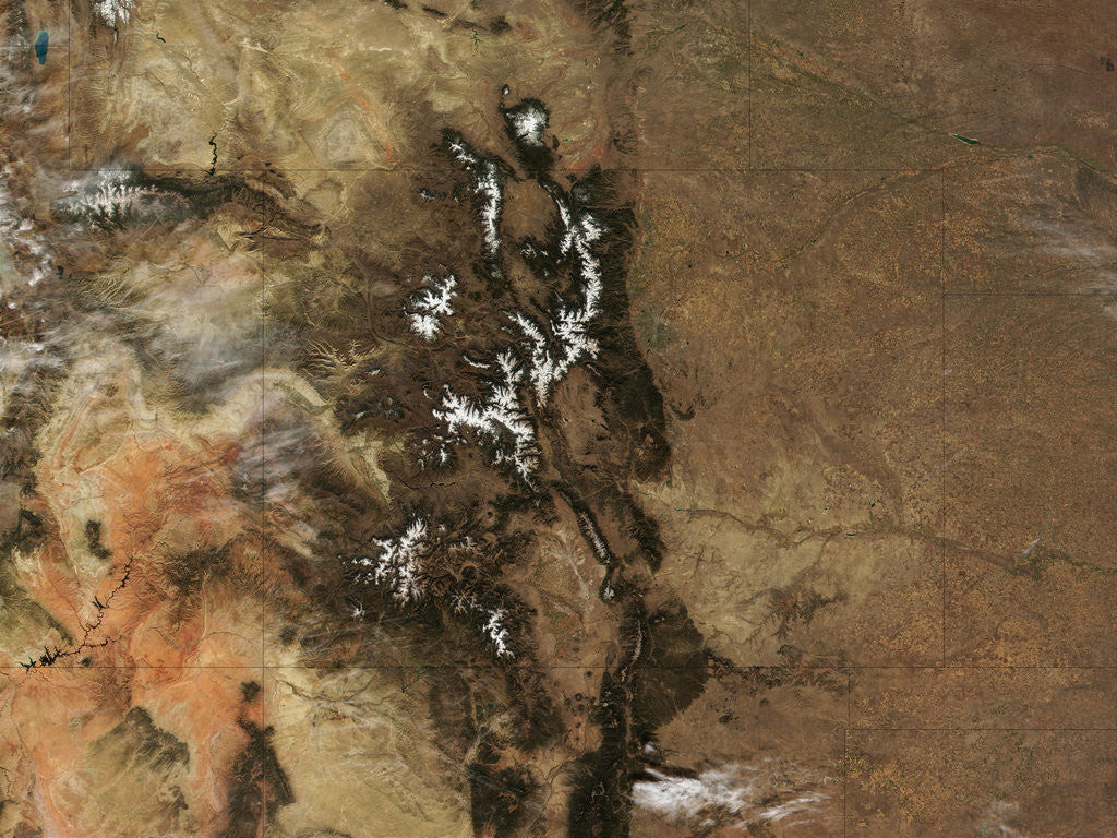 Detail of Early Snow in the Rocky Mountains by Anonymous