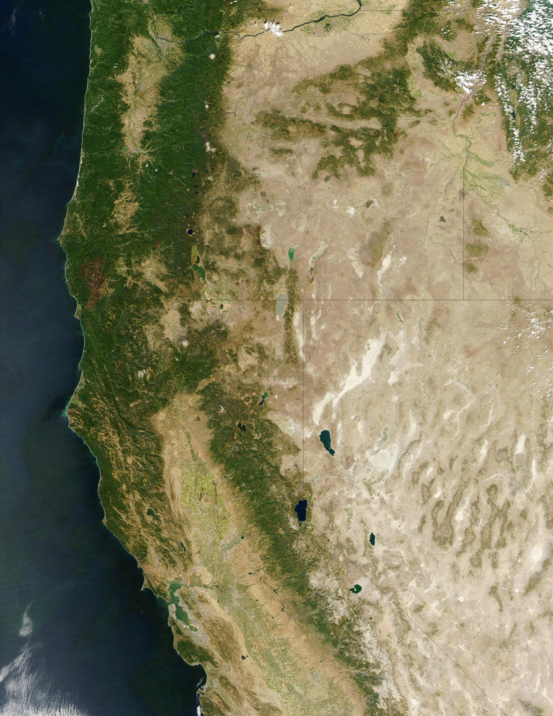 Detail of Oregon and Northern California by Corbis
