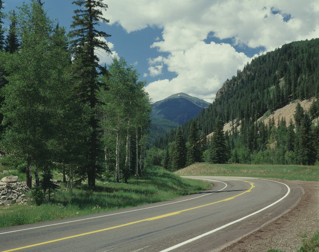 Detail of Highway 550 in the San Juan Mountains by Corbis