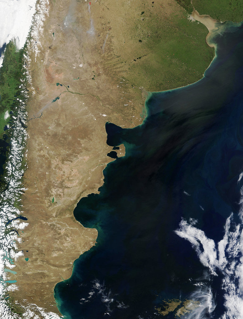 Detail of Patagonia and the Pampas of Argentina by Anonymous