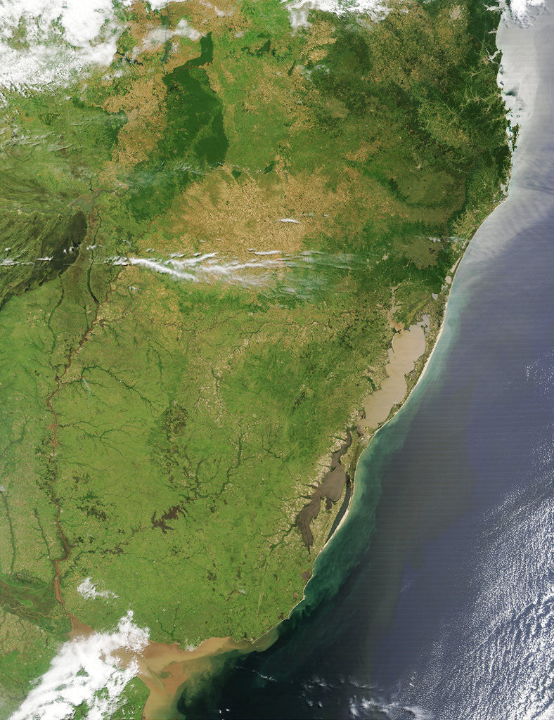 Detail of Southernmost Brazil and Northern Uruguay by Anonymous