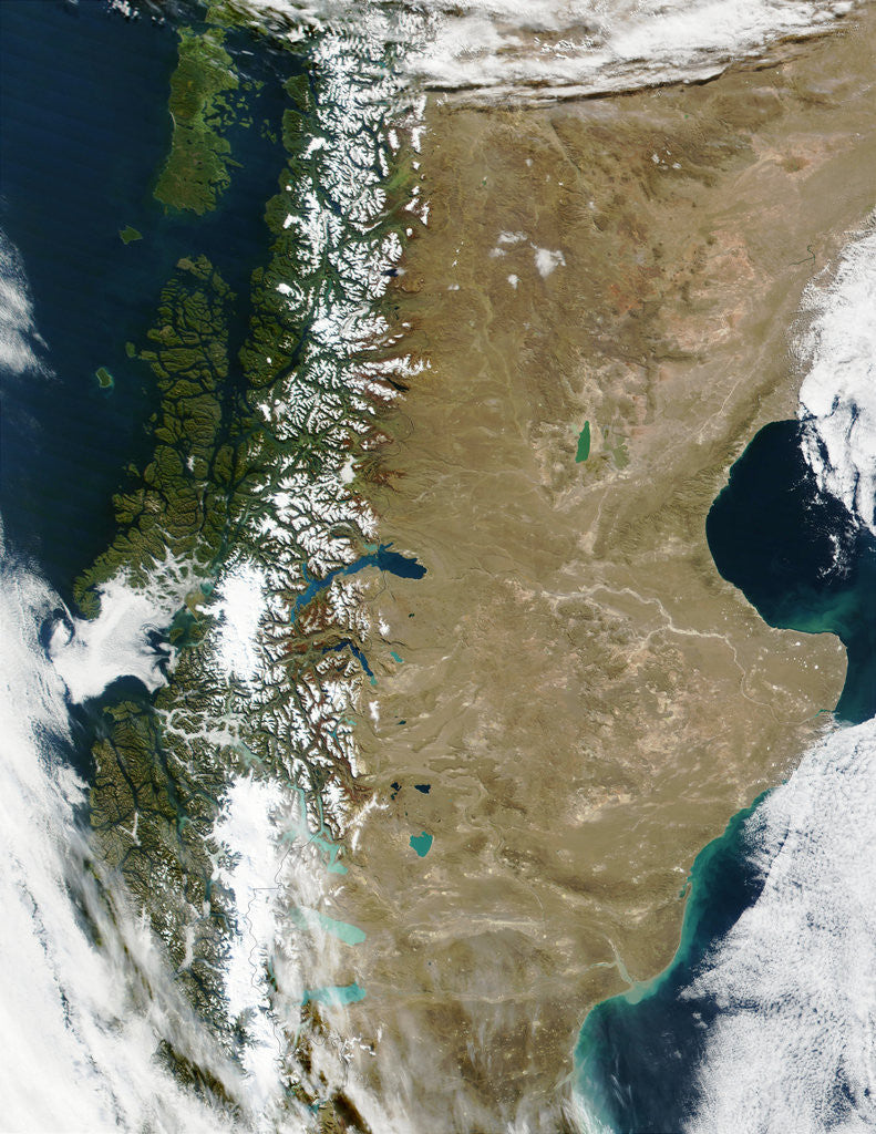 Detail of Patagonian Andes Mountains Separating Chile and Argentina by Anonymous