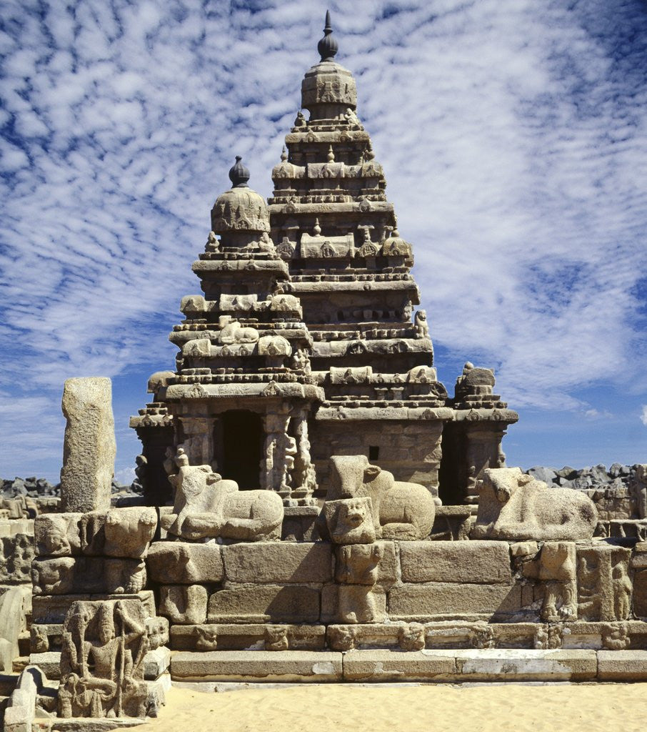 Detail of Shore Temple at Mamallapuram in India by Anonymous
