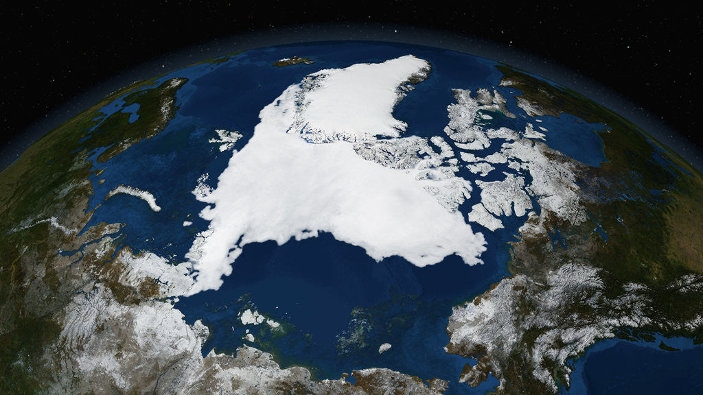 Detail of Record Sea Ice Melt in the Arctic by Anonymous