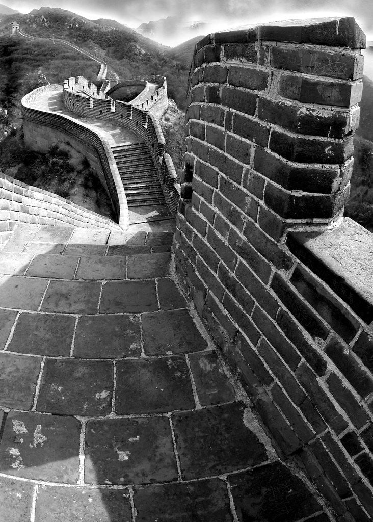 Detail of Twists and Turns on Great Wall of China by Anonymous