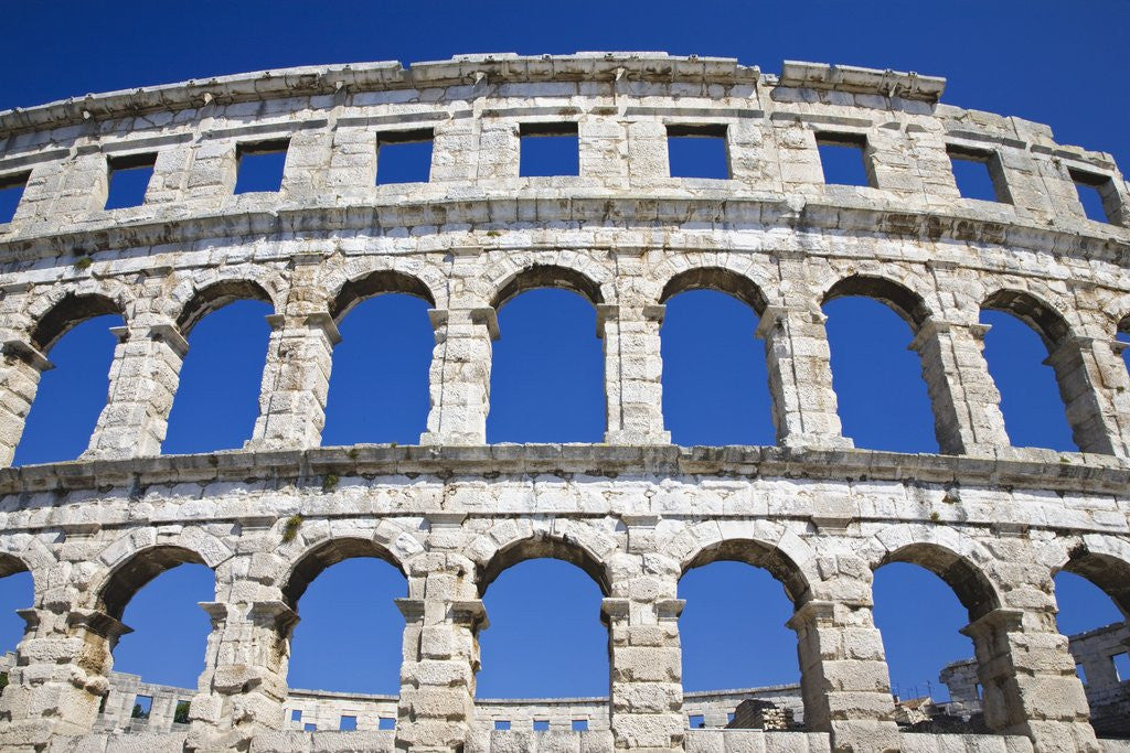 Detail of Roman Amphitheater in Pula by Anonymous
