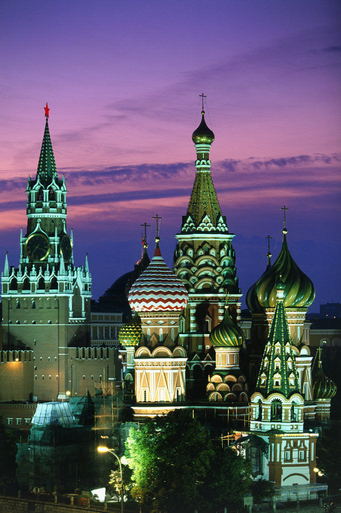 Detail of Cathedral of St. Basil the Blessed by Anonymous