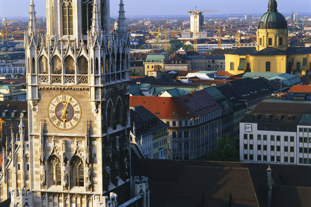 Detail of Town Hall Steeple in Munich by Anonymous