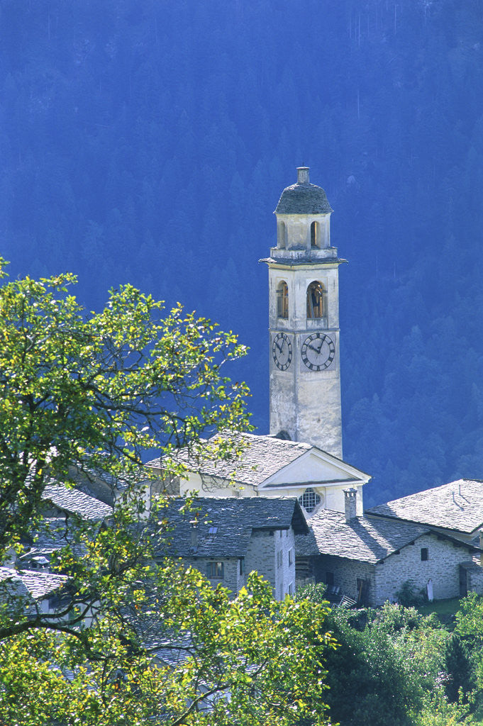 Detail of Tower in Soglio by Anonymous