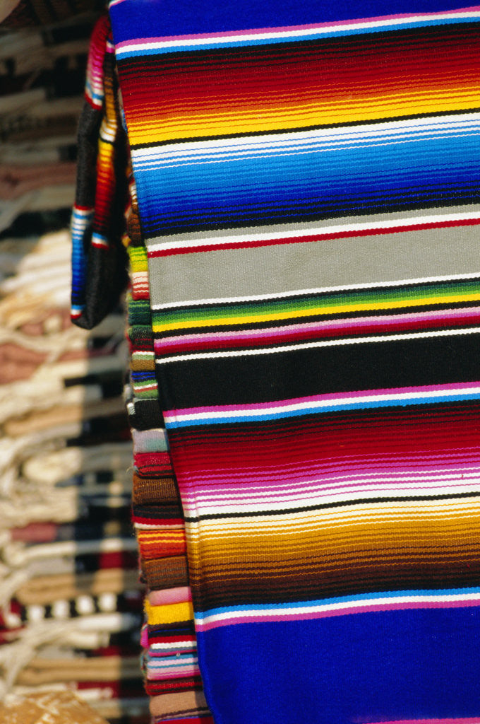 Detail of Blankets, Mexico by Anonymous