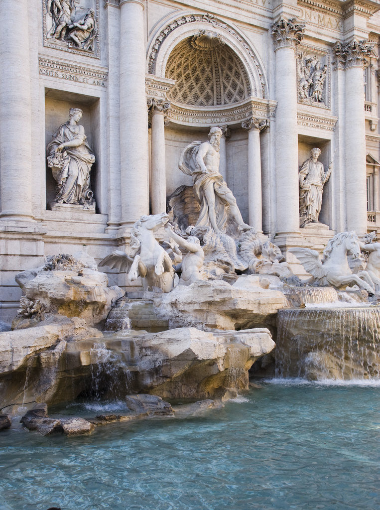 Detail of Trevi Fountain by Anonymous