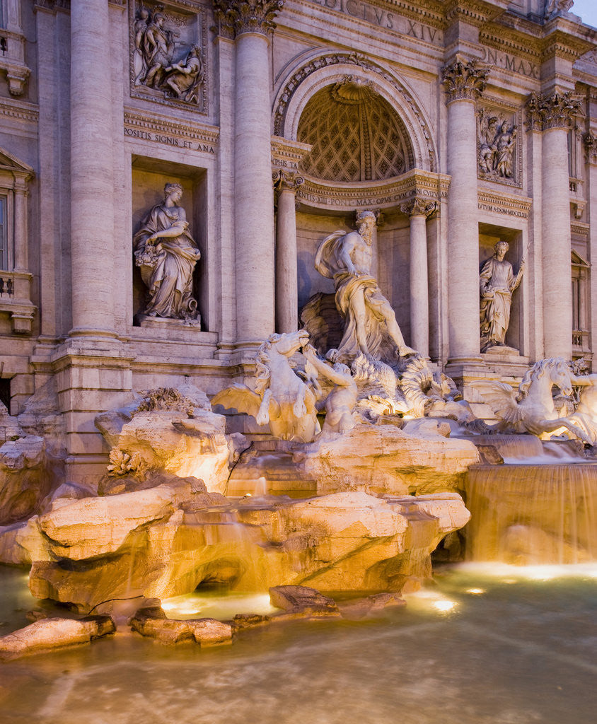 Detail of Trevi Fountain by Corbis