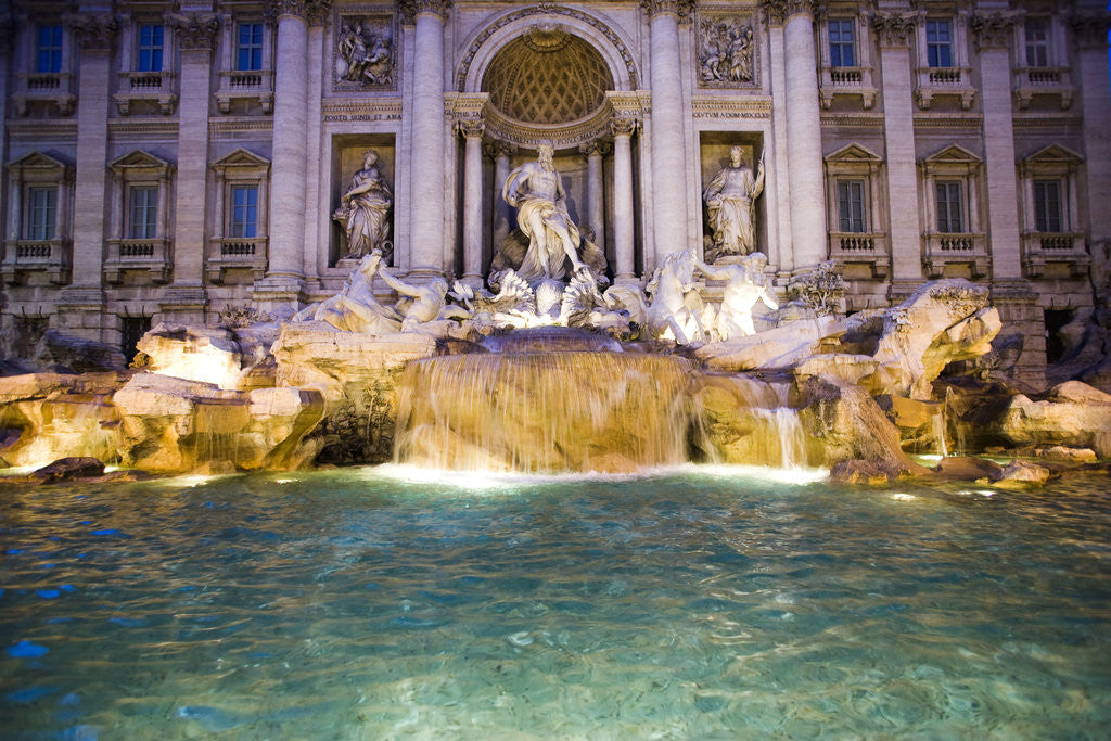 Detail of Trevi Fountain by Anonymous