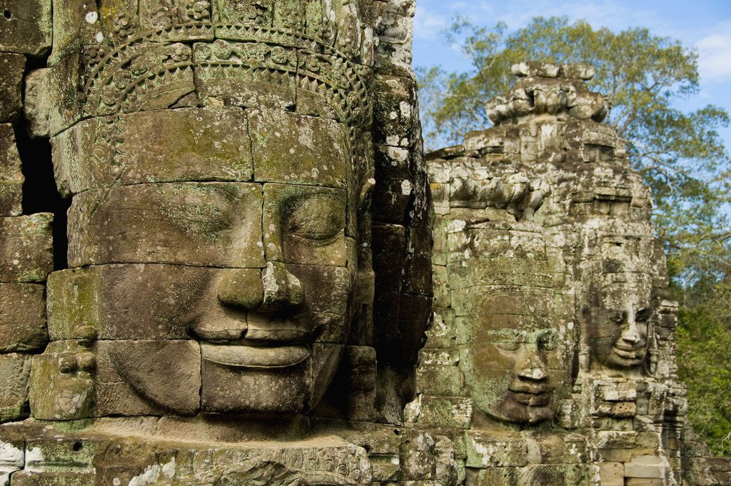 Detail of Detail of Face on Bayon Temple by Anonymous