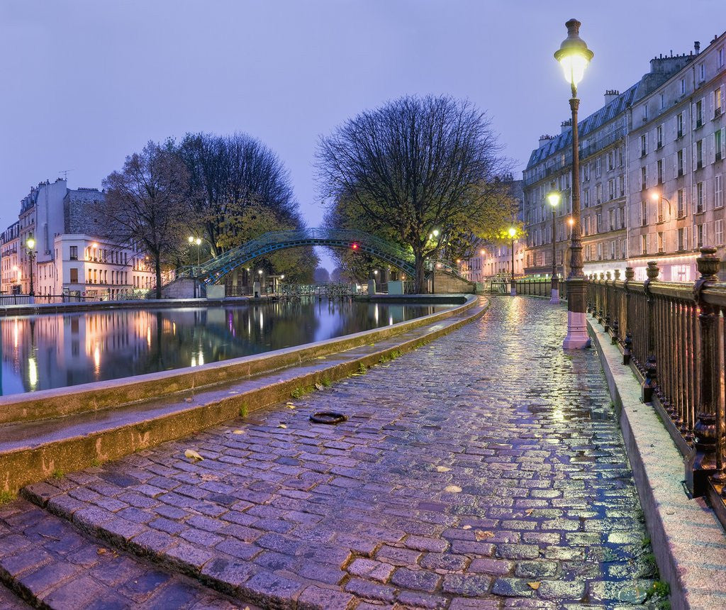 Detail of Quai de Valmy on Canal St.-Martin by Anonymous
