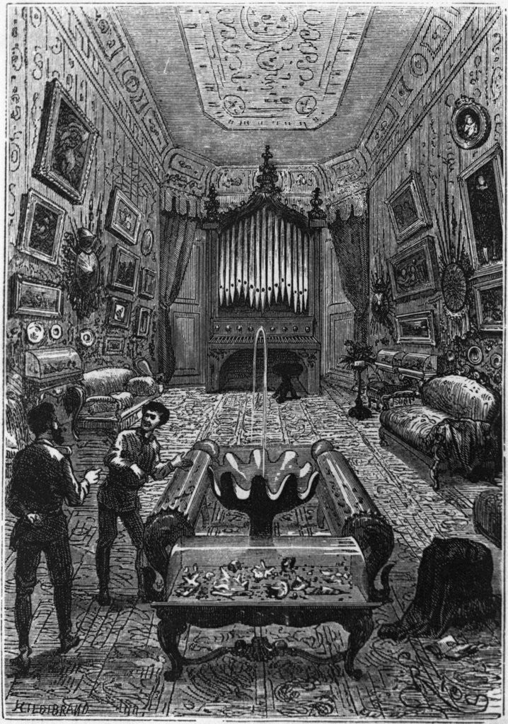 Detail of 'Twenty Thousand Leagues Under the Sea,' Interior of the submarine by Anonymous