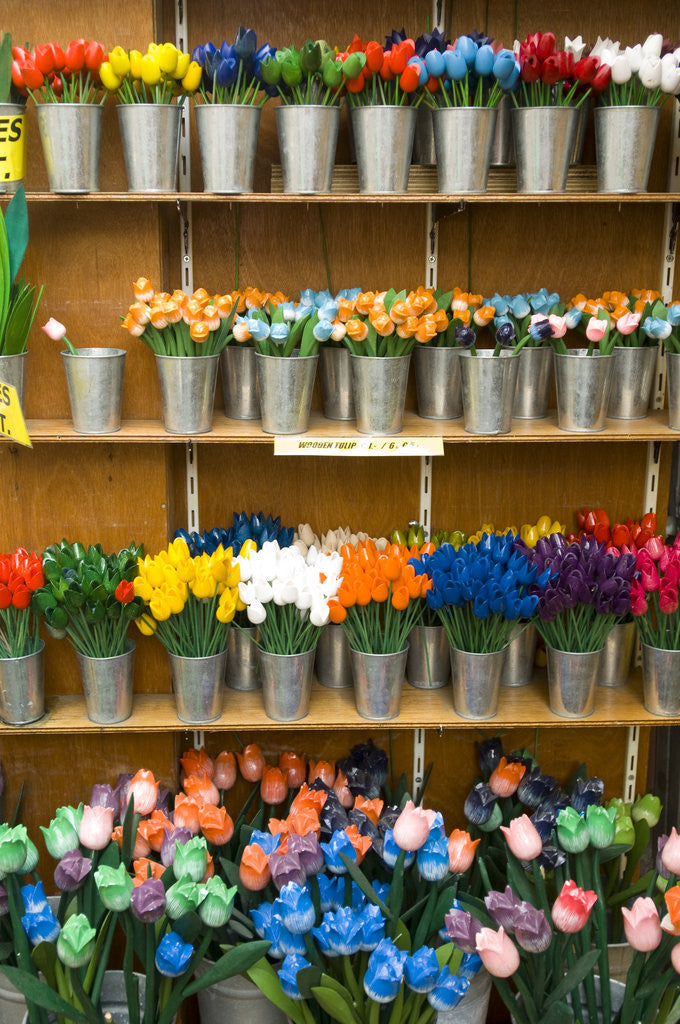 Detail of Flowers for Sale at Bloemenmarkt by Anonymous