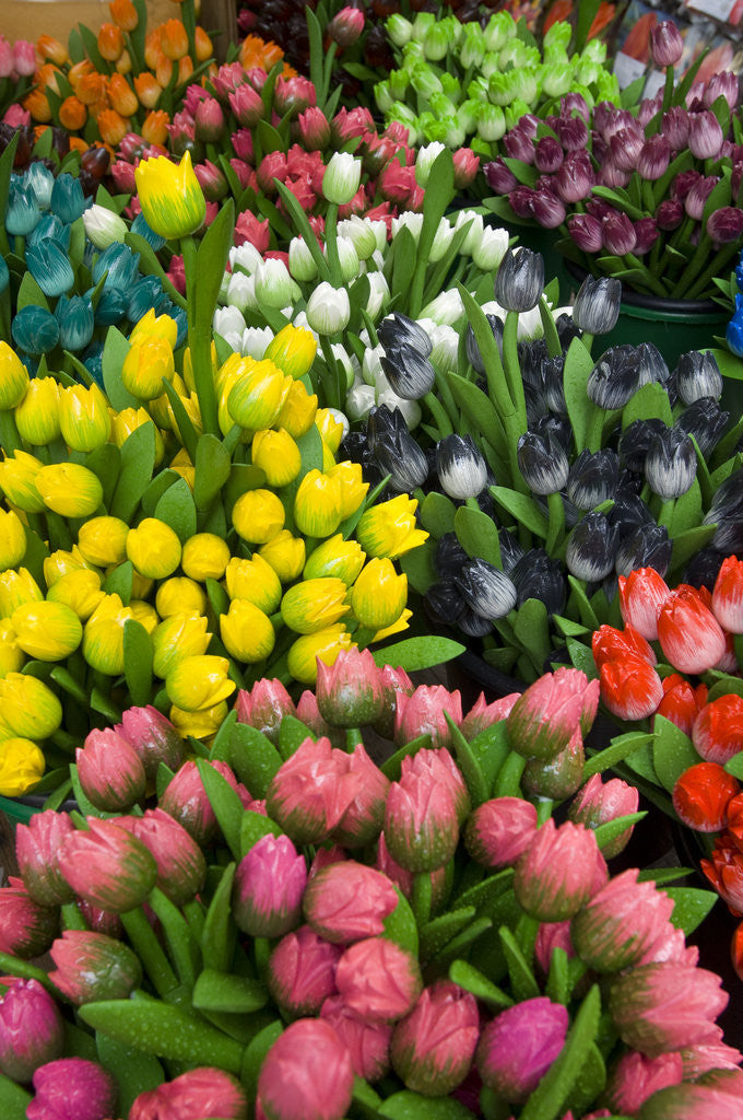 Detail of Tulips for Sale at the Bloemenmarkt by Anonymous