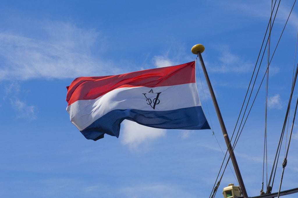 Detail of Dutch National Flag by Corbis