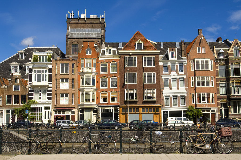 Detail of Amsterdam Row Houses by Corbis