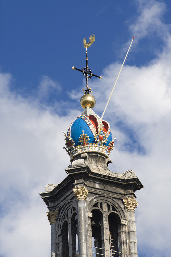Detail of Westerkerk Bell Tower by Anonymous