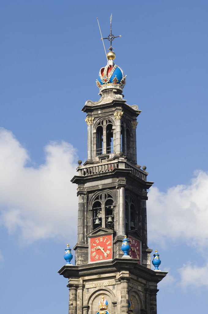 Detail of Westerkerk Bell Tower by Anonymous