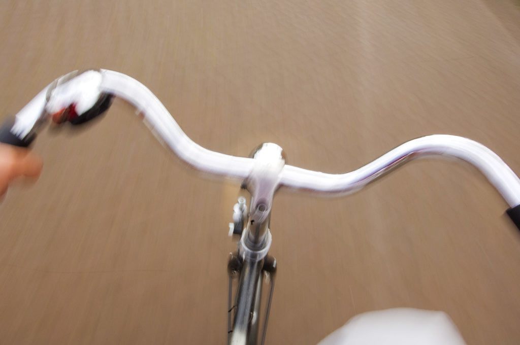 Detail of Bicycle Handlebars by Anonymous
