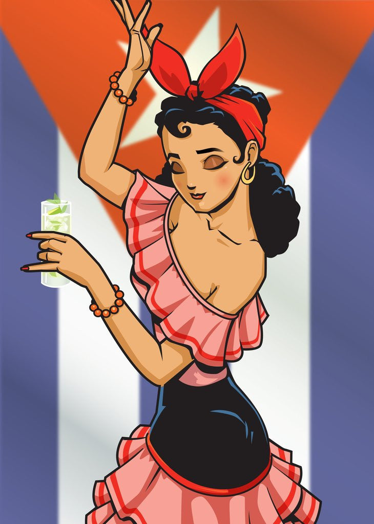 Detail of Cuban Chica by Anonymous