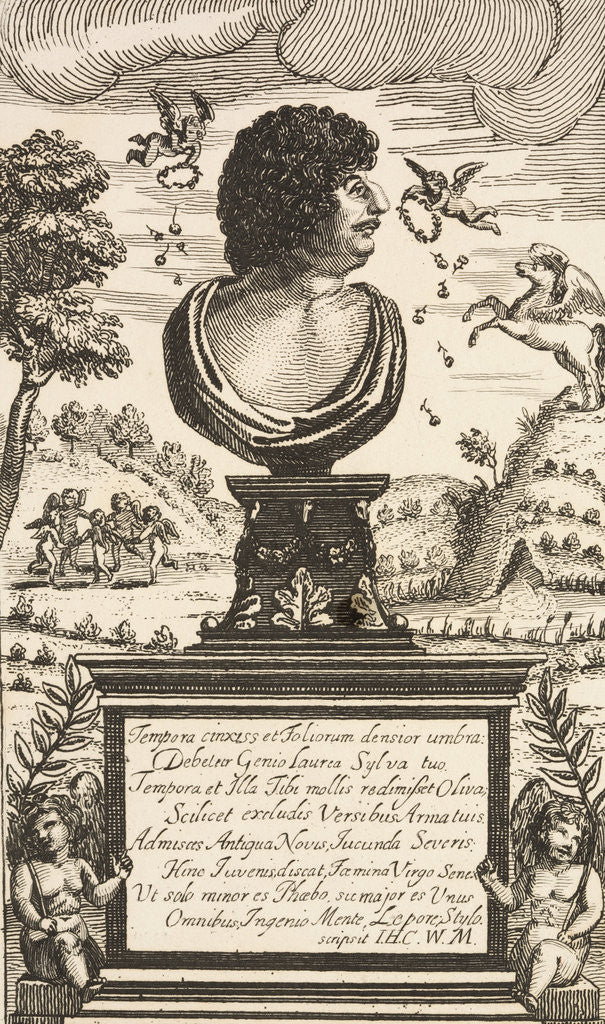 Detail of Illustration of Bust Portrait of Robert Herrick by Corbis