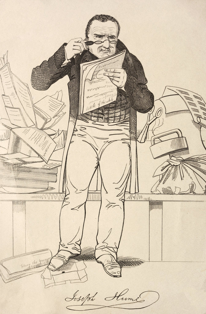 Detail of Portrait of Joseph Hume by Anonymous
