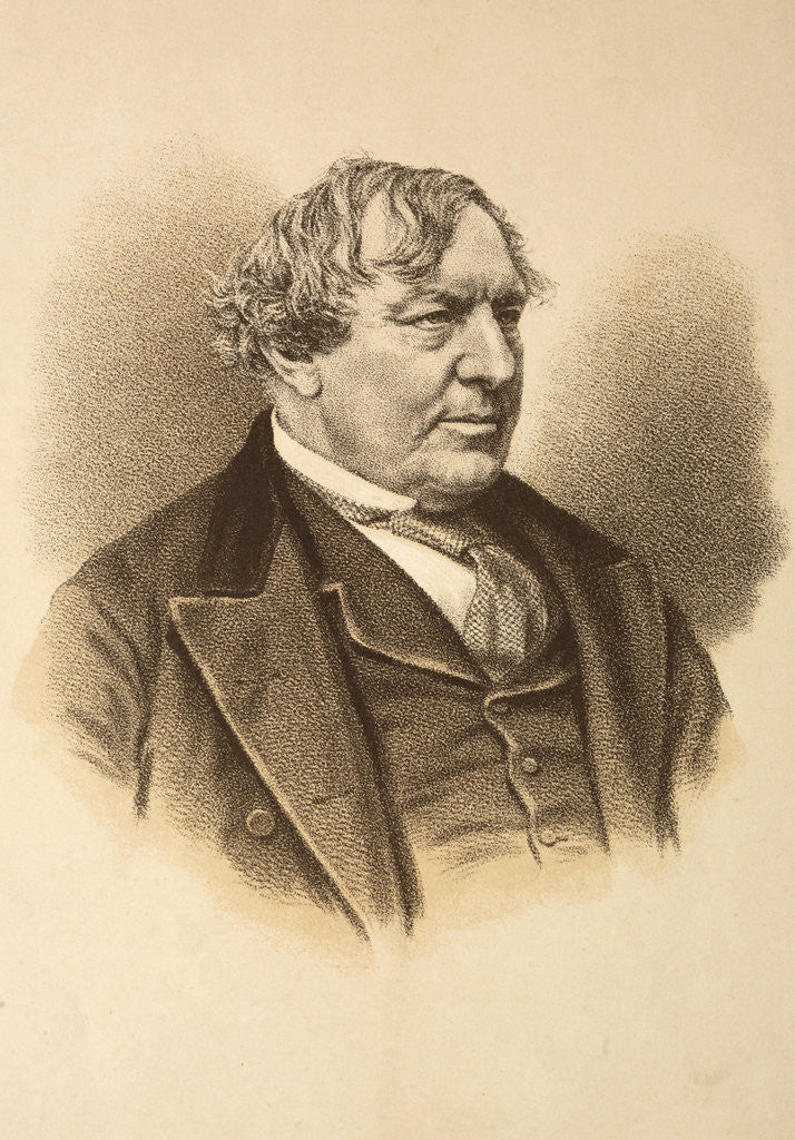 Detail of Portrait of Charles James Lever by Anonymous