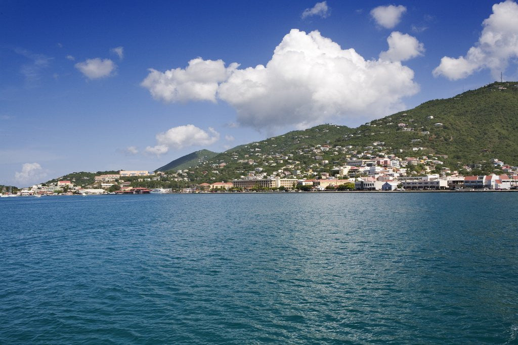 Detail of Charlotte Amalie on Coastline of St. Thomas by Anonymous