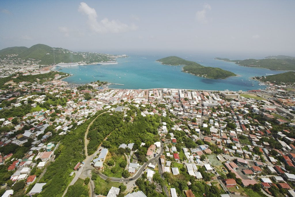 Detail of Charlotte Amalie on St. Thomas in U.S. Virgin Islands by Anonymous