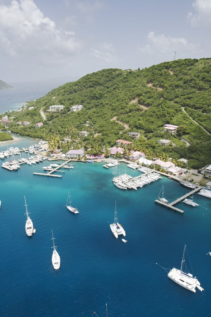 Detail of Soper's Hole Marina on Frenchman's Cay in Tortola by Anonymous