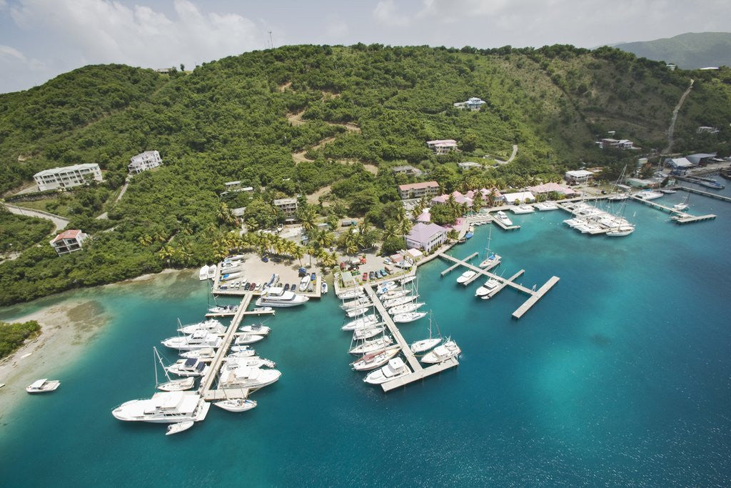 Detail of Soper's Hole Marina on Frenchman's Cay in Tortola by Anonymous