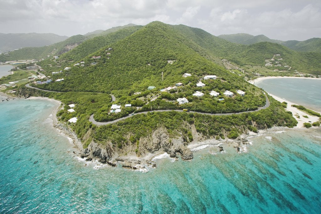 Detail of Coastline East of Road Town on Tortola by Anonymous