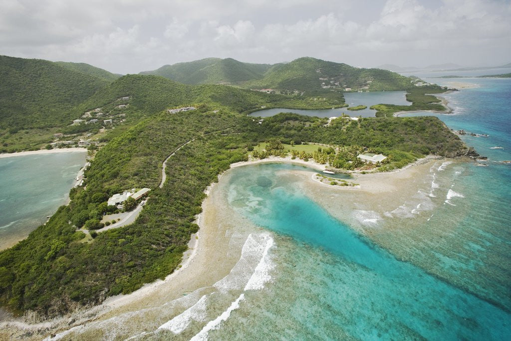 Detail of Tortola Coastline East of Road Town by Anonymous