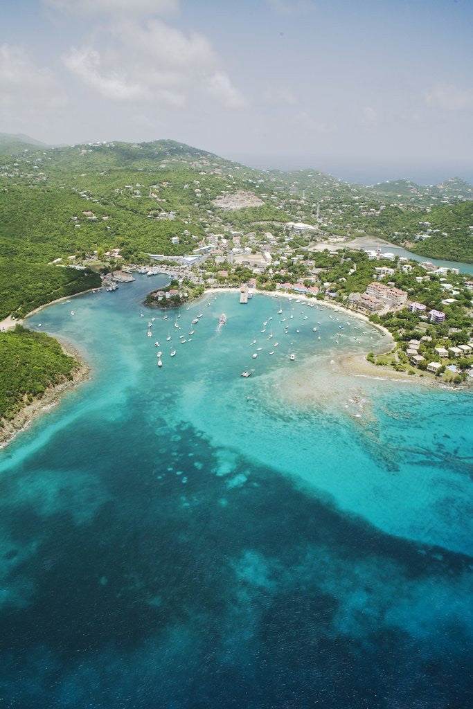 Detail of Cruz Bay on St. John in the U.S. Virgin Islands by Anonymous