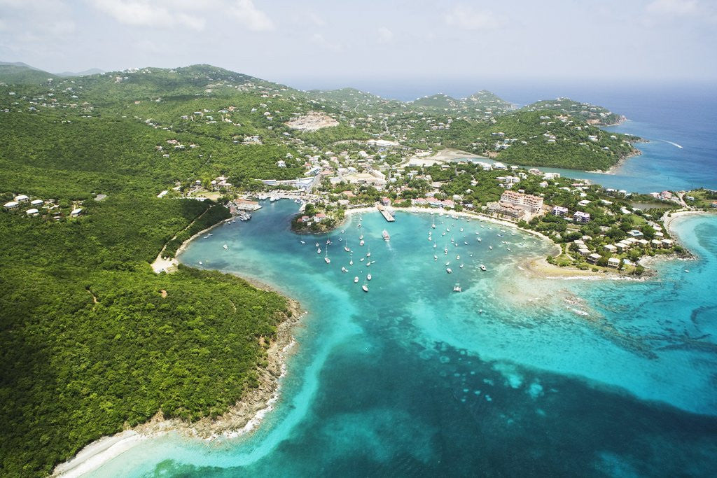 Detail of Cruz Bay on St. John in the U.S. Virgin Islands by Anonymous