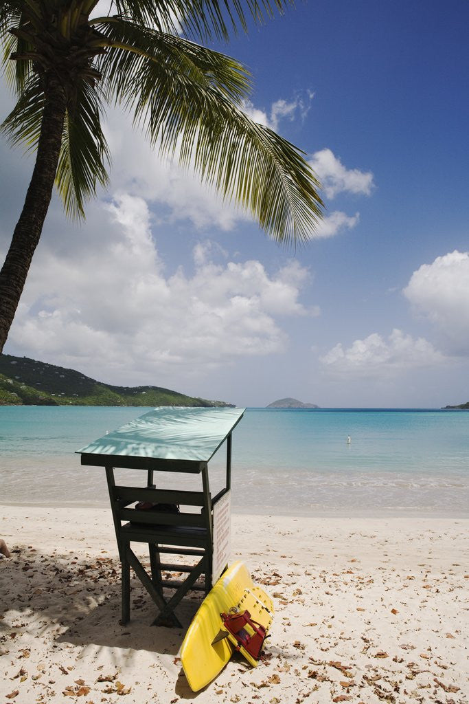 Detail of Lifeguard Station on Beach on Magens Bay by Anonymous